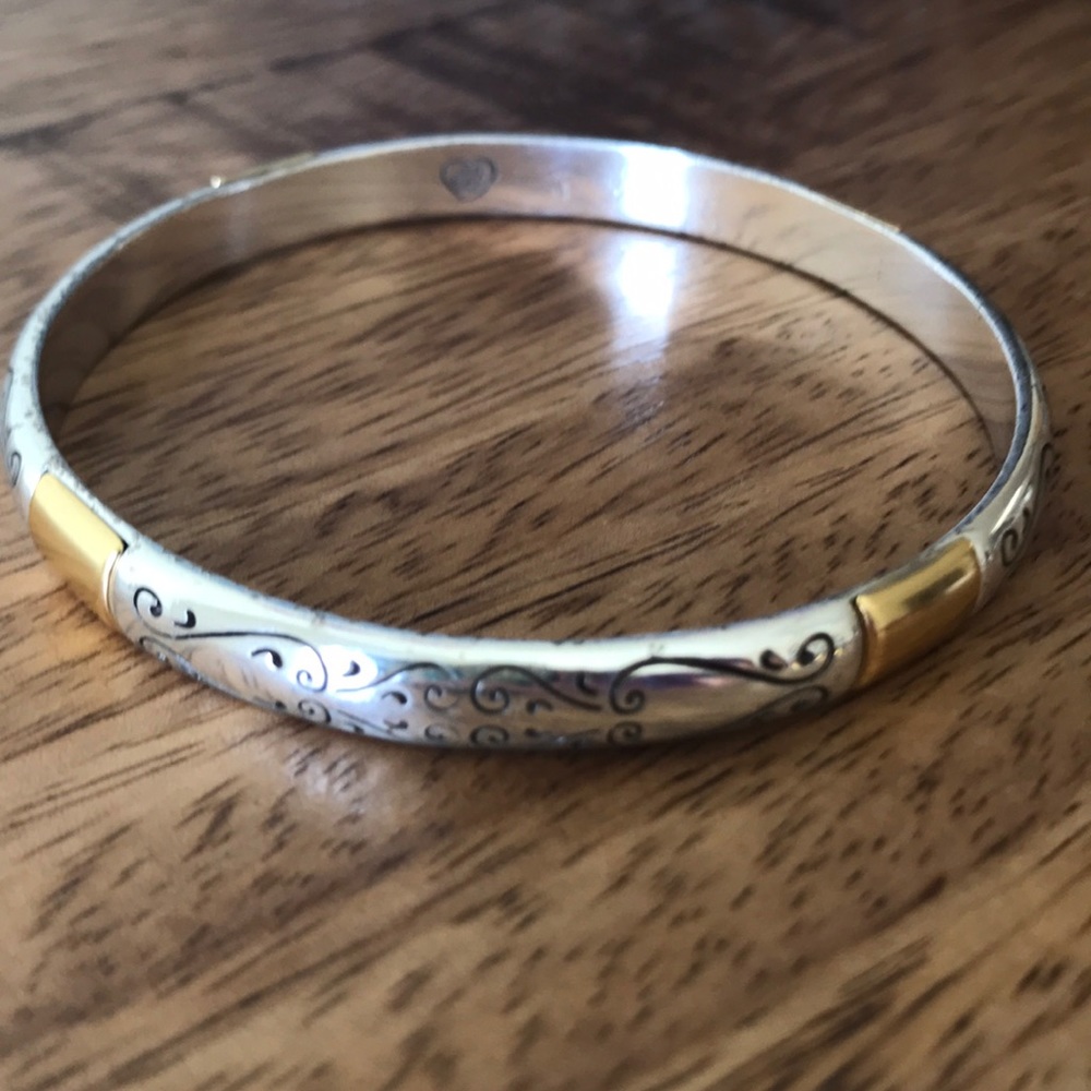 Brighton Venezia silver and gold bangle